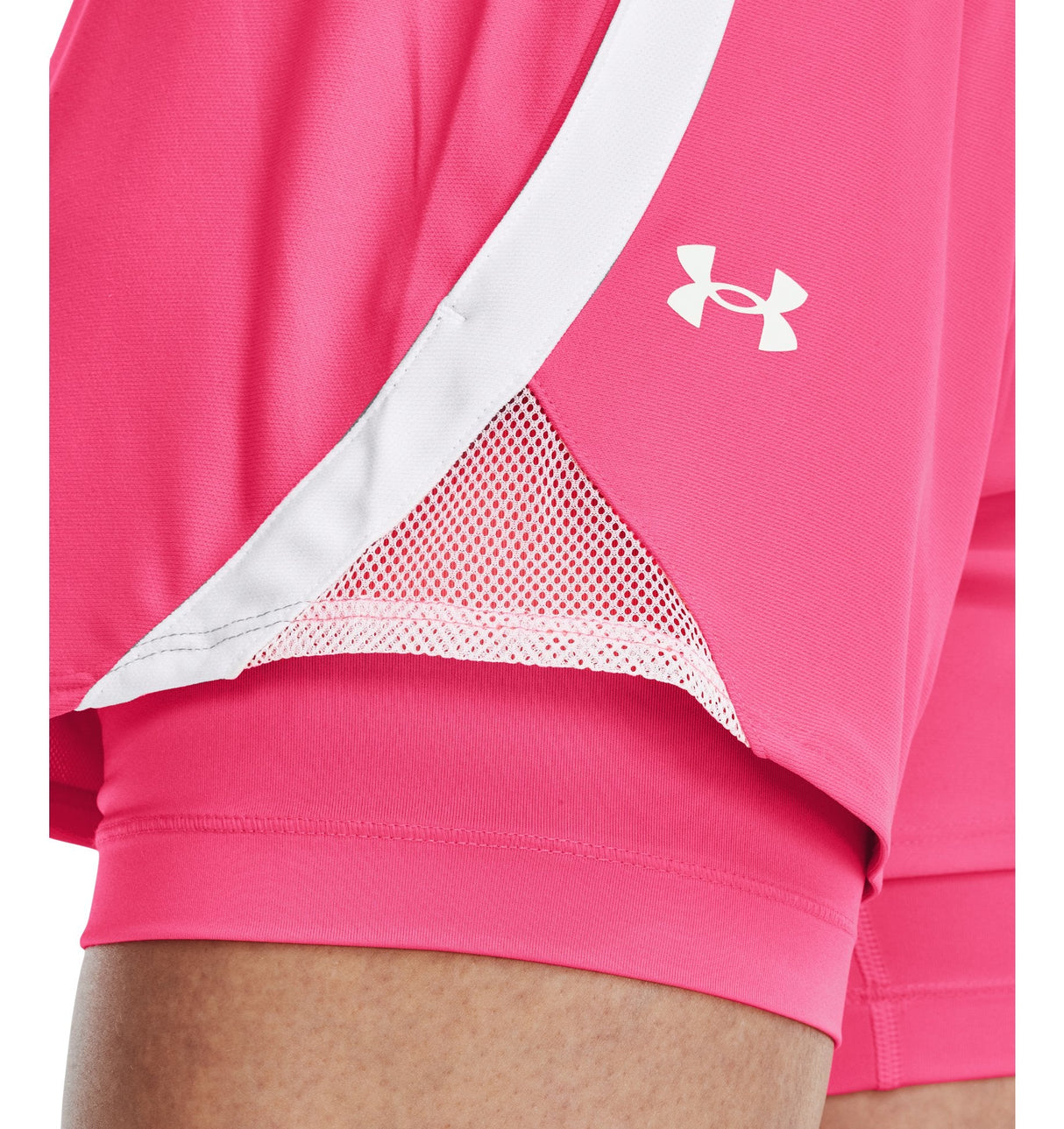 Under Armour Womens Play Up 2-in-1 Shorts - Sweat Wicking and Quick Drying