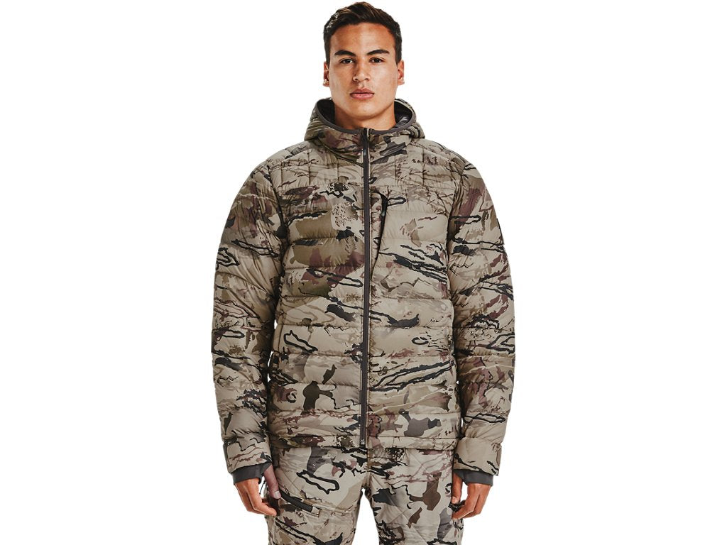 Under Armour Mens Storm Ridge Reaper Down Hooded Jacket - Water Repellent and Ethically Sourced Insulation