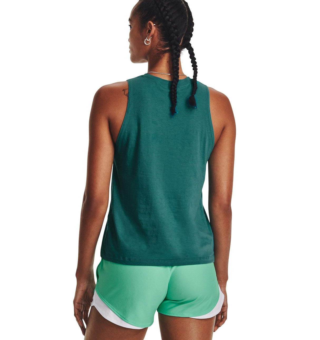 Under Armour Womens Rival Tank Top - Quick-Drying Cotton Blend
