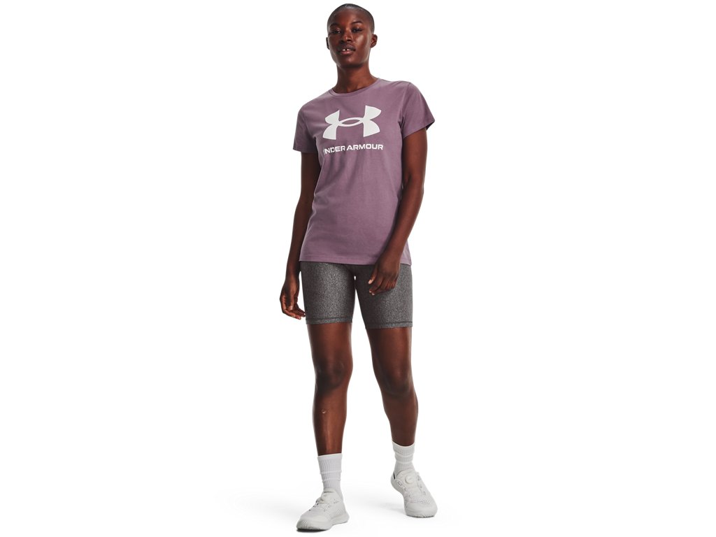 Under Armour Womens Rival Logo Short Sleeve T-Shirt - Quick-Drying Cotton Blend