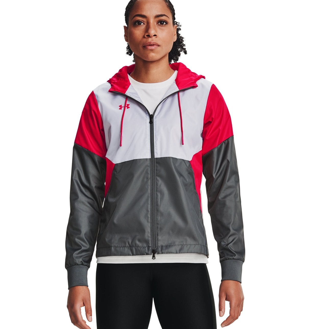 Under Armour Womens Legacy Team Windbreaker Jacket - Breathable and Water Repellent