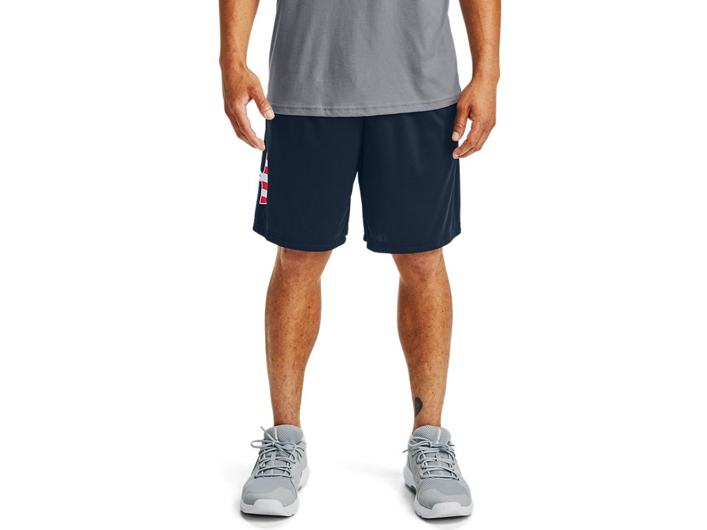 Under Armour Mens Freedom Tech Big Flag Logo Shorts - Quick-Drying Fabric