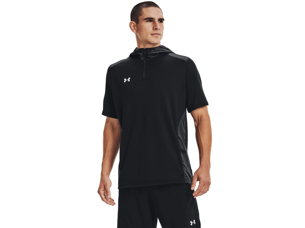 Under Armour Mens UA Command Short Sleeve Hoodie - Sweat Wicking and Heat Trapping