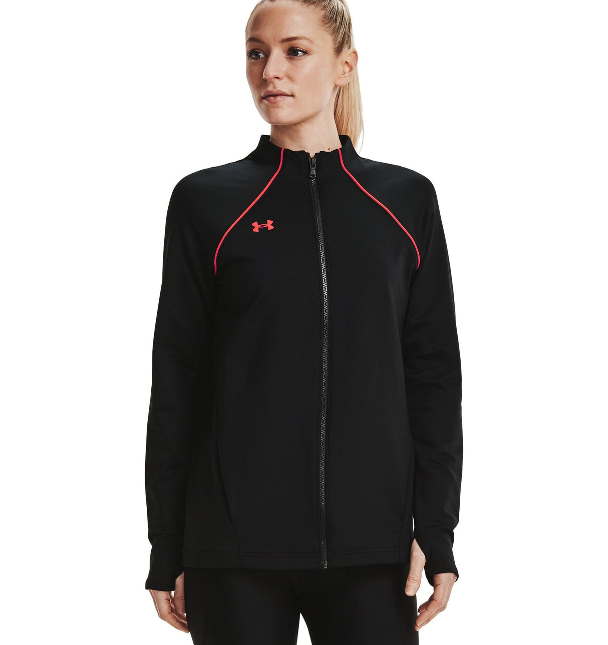 Under Armour Womens Layer Up Full-Zip Jacket - Dual-Layer ColdGear Fabric