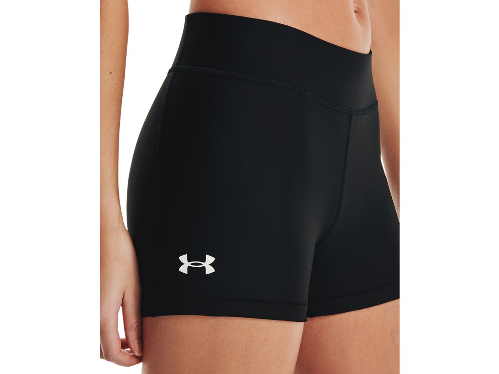 Under Armour Womens HeatGear Mid-Rise Shorty Shorts - Superior Sweat Wicking