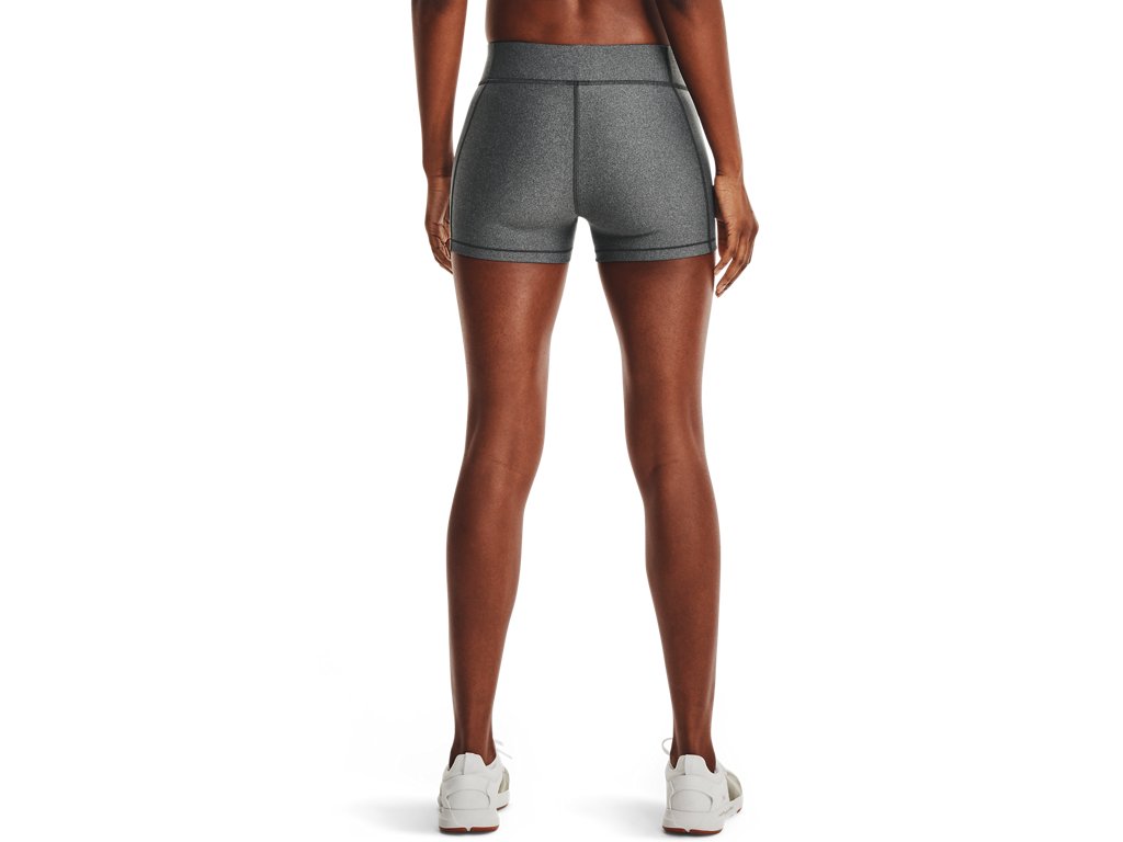 Under Armour Womens HeatGear Mid-Rise Shorty Shorts - Superior Sweat Wicking