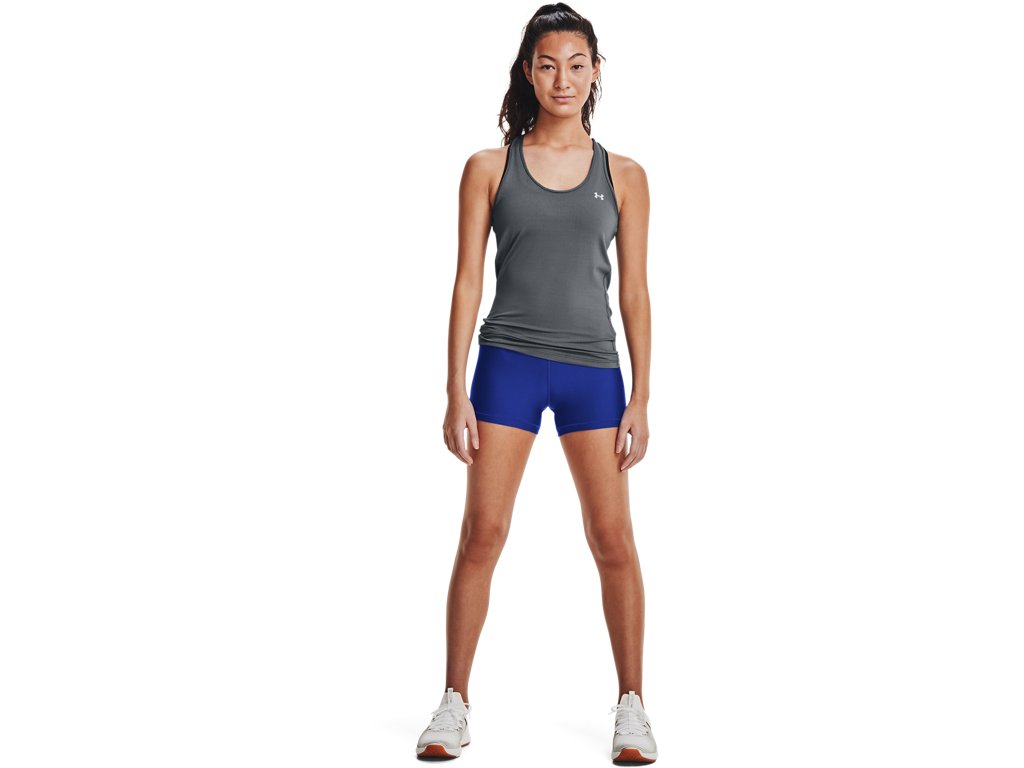Under Armour Womens HeatGear Mid-Rise Shorty Shorts - Superior Sweat Wicking