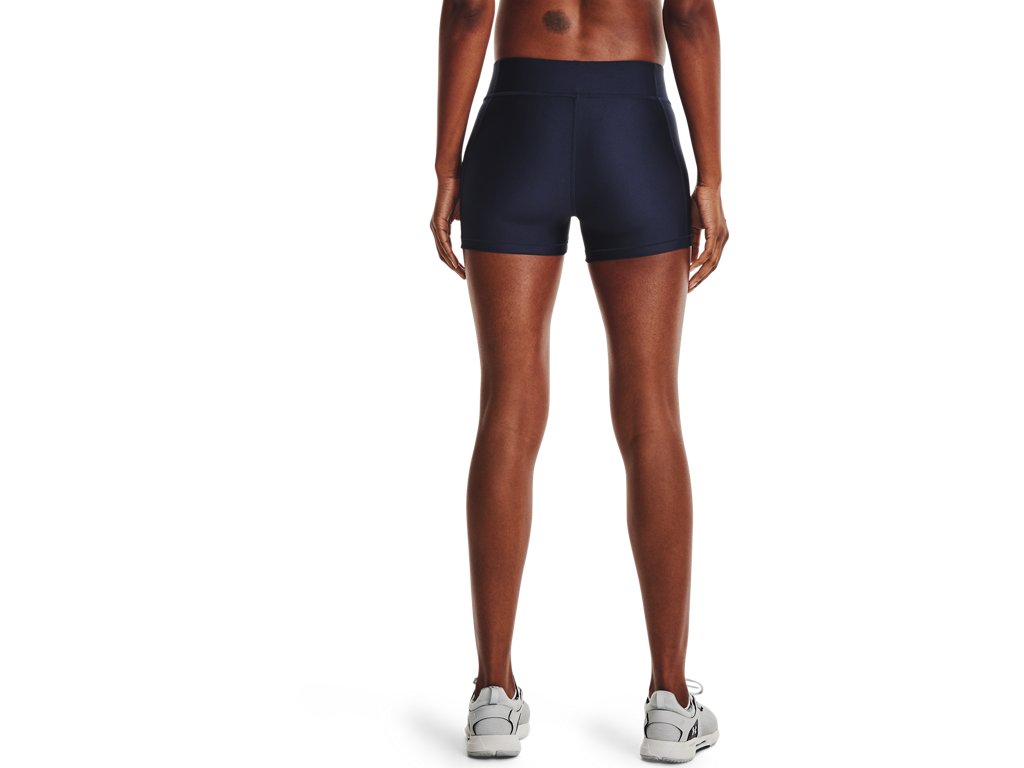 Under Armour Womens HeatGear Mid-Rise Shorty Shorts - Superior Sweat Wicking