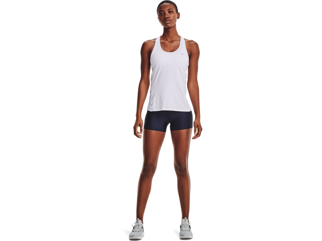 Under Armour Womens HeatGear Mid-Rise Shorty Shorts - Superior Sweat Wicking