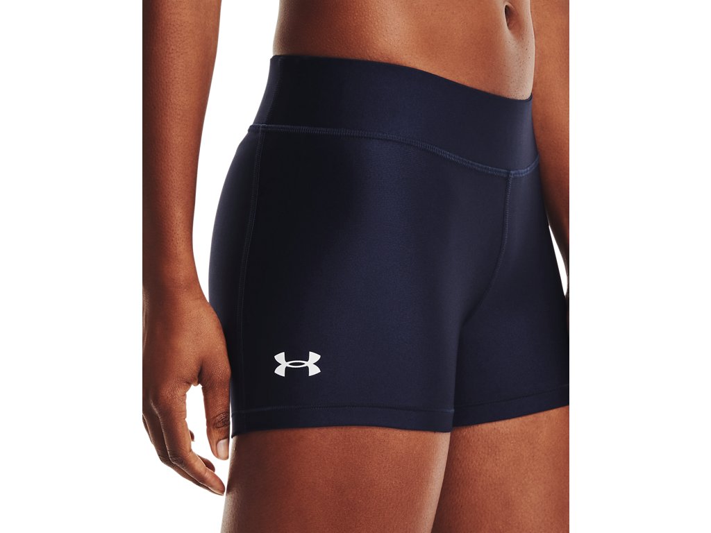 Under Armour Womens HeatGear Mid-Rise Shorty Shorts - Superior Sweat Wicking