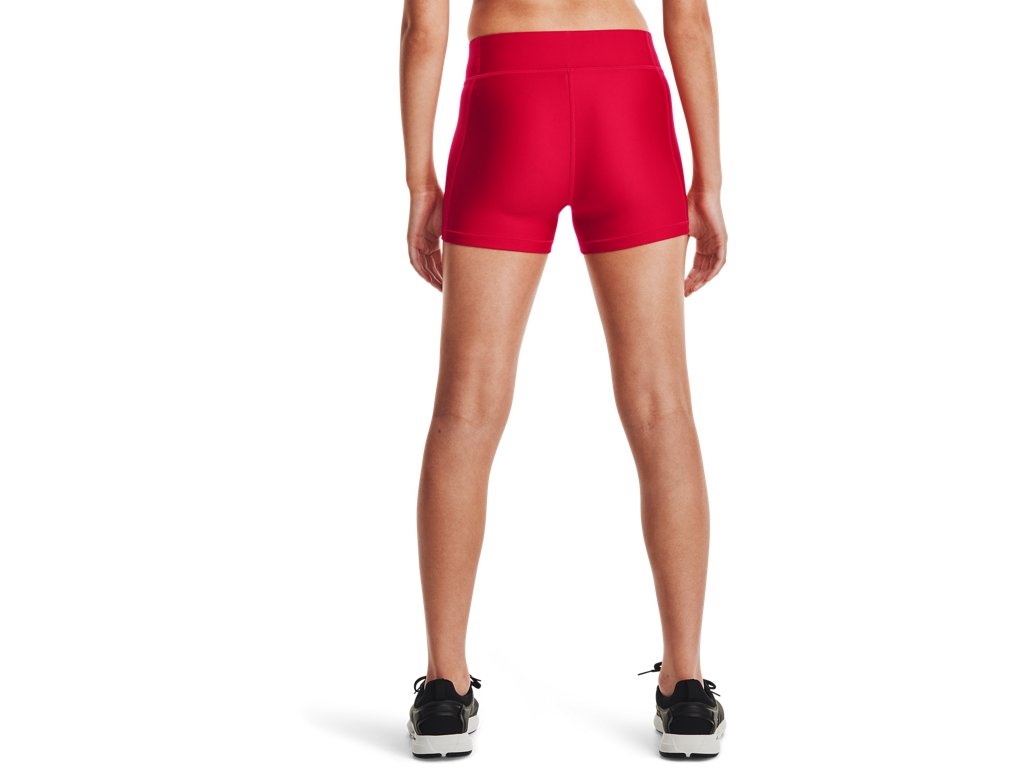 Under Armour Womens HeatGear Mid-Rise Shorty Shorts - Superior Sweat Wicking