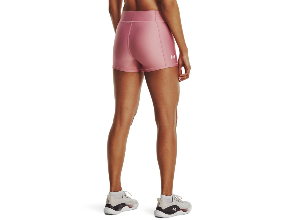 Under Armour Womens HeatGear Mid-Rise Shorty Shorts - Superior Sweat Wicking