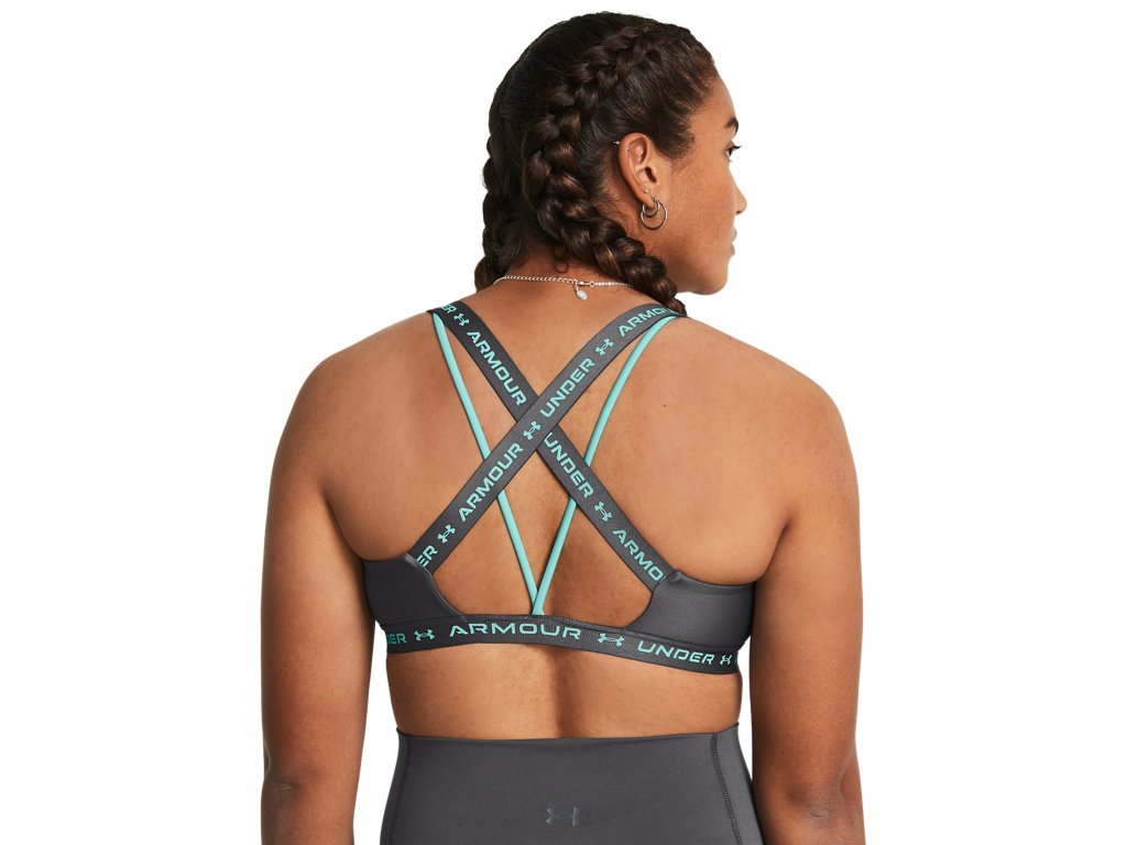 Under Armour Women's Crossback Low Sports Bra - Sweat-Wicking