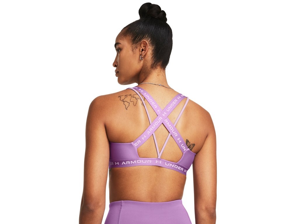 Under Armour Women's Crossback Low Sports Bra - Sweat-Wicking