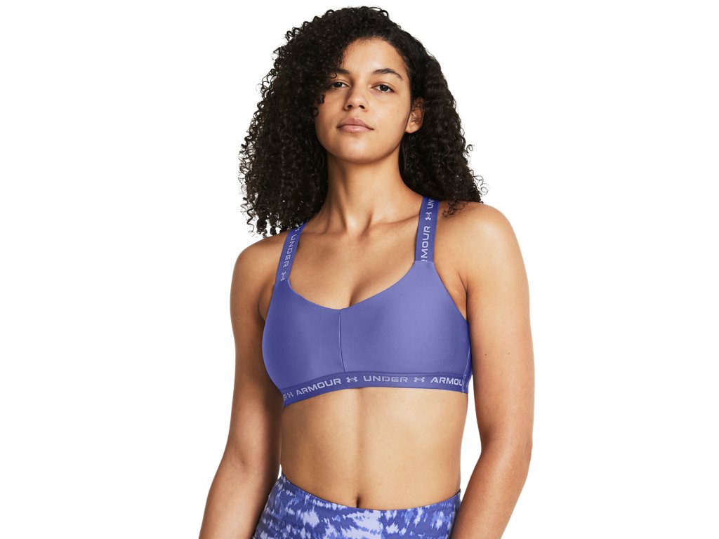 Under Armour Women's Crossback Low Sports Bra - Sweat-Wicking