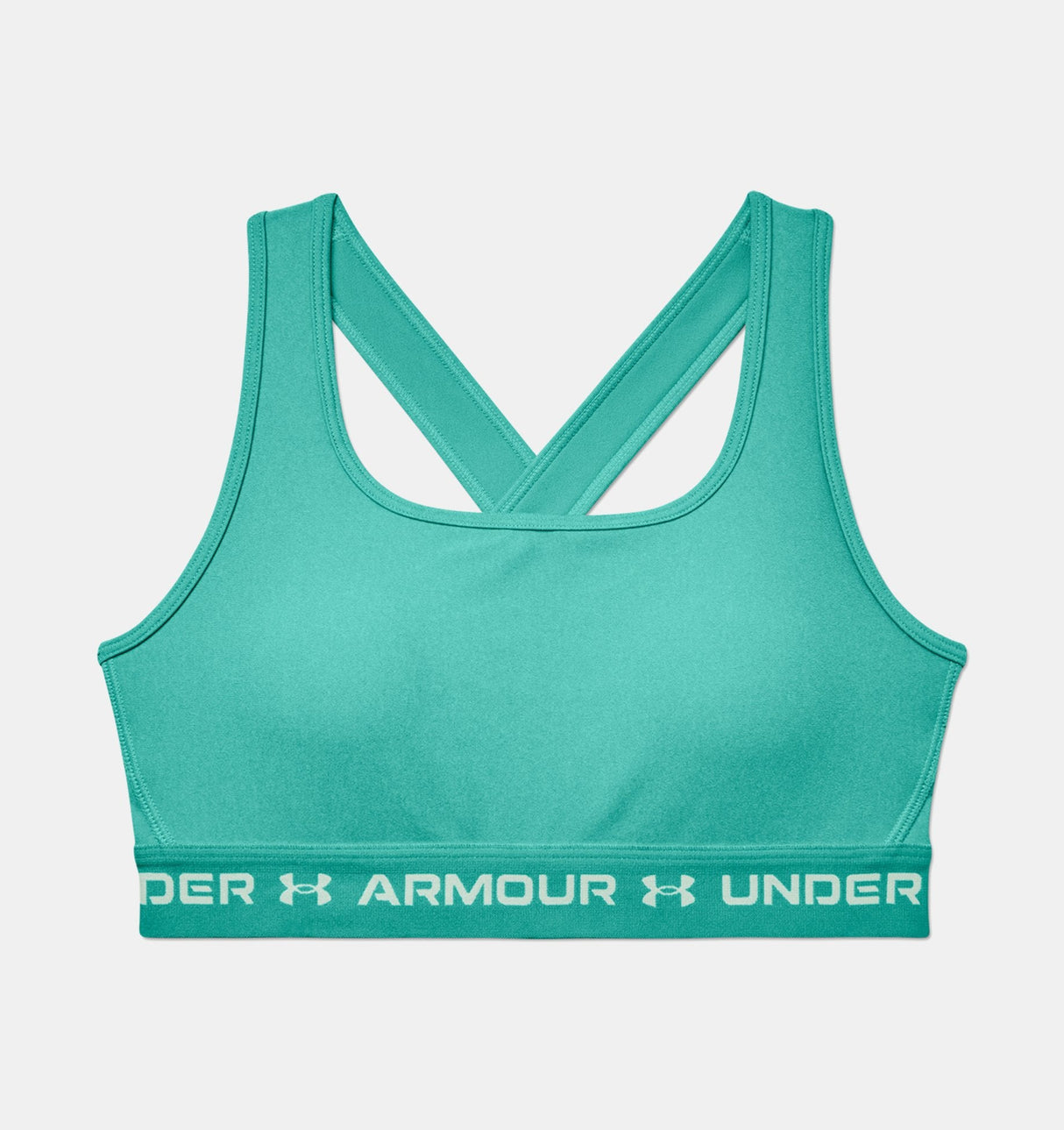 Under Armour Women Mid Crossback Heather Sports Bra - Strategic Support for Medium-Intensity Activities
