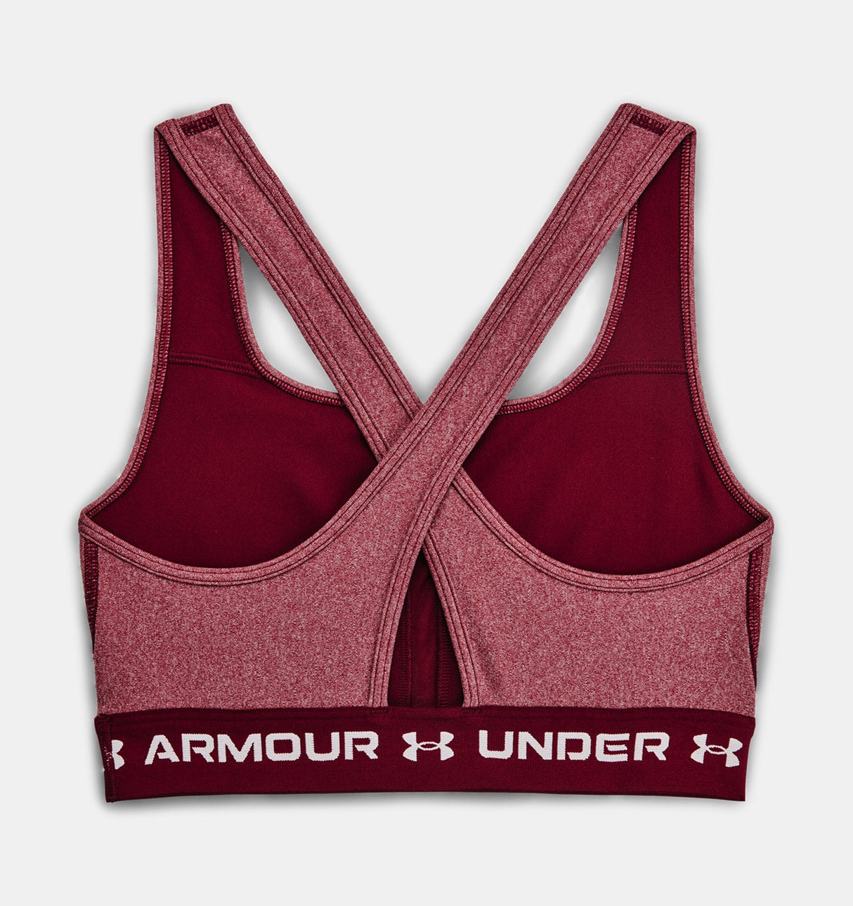 Under Armour Women Mid Crossback Heather Sports Bra - Strategic Support for Medium-Intensity Activities