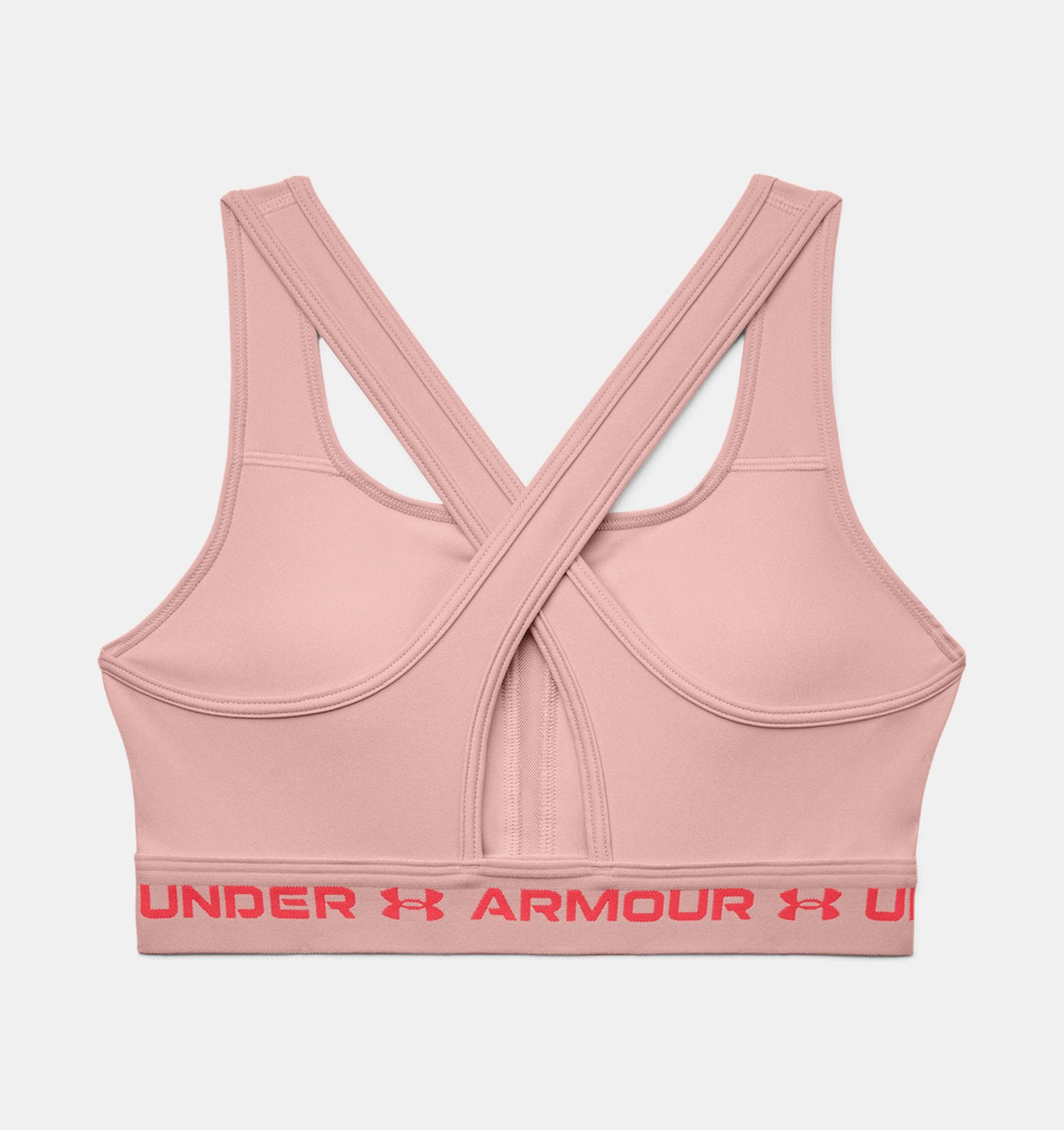 Under Armour Women Mid Crossback Heather Sports Bra - Strategic Support for Medium-Intensity Activities