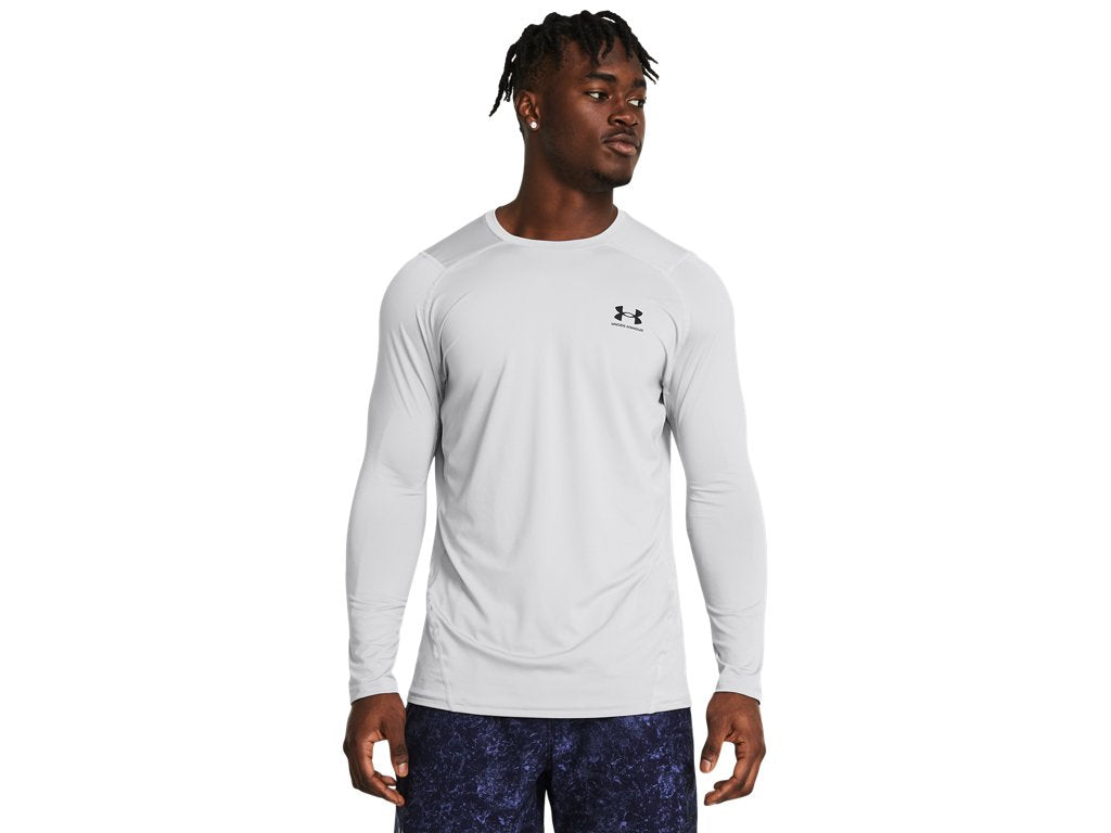 Under Armour Mens HeatGear Fitted Long Sleeve Baselayer - Superior Sweat Wicking