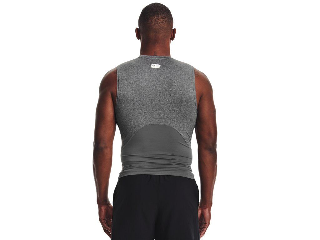 Under Armour Mens HeatGear Sleeveless Baselayer - Sweat Wicking and Superior Coverage