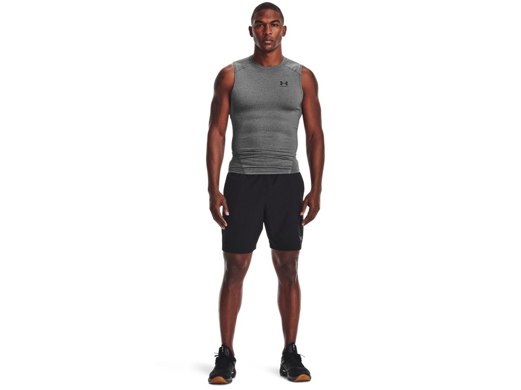 Under Armour Mens HeatGear Sleeveless Baselayer - Sweat Wicking and Superior Coverage