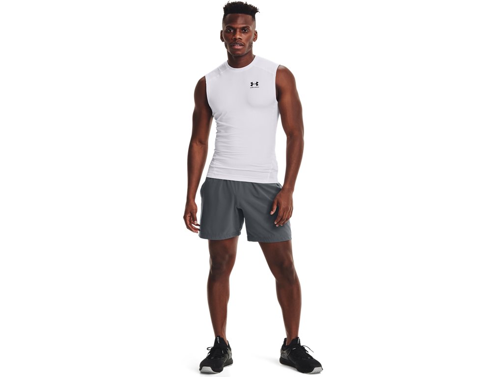 Under Armour Mens HeatGear Sleeveless Baselayer - Sweat Wicking and Superior Coverage