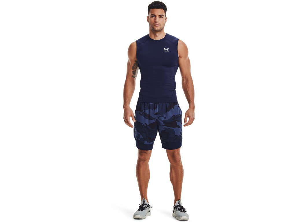 Under Armour Mens HeatGear Sleeveless Baselayer - Sweat Wicking and Superior Coverage
