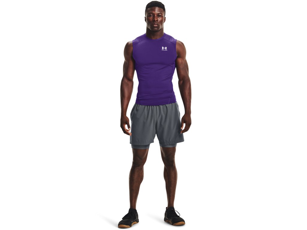 Under Armour Mens HeatGear Sleeveless Baselayer - Sweat Wicking and Superior Coverage