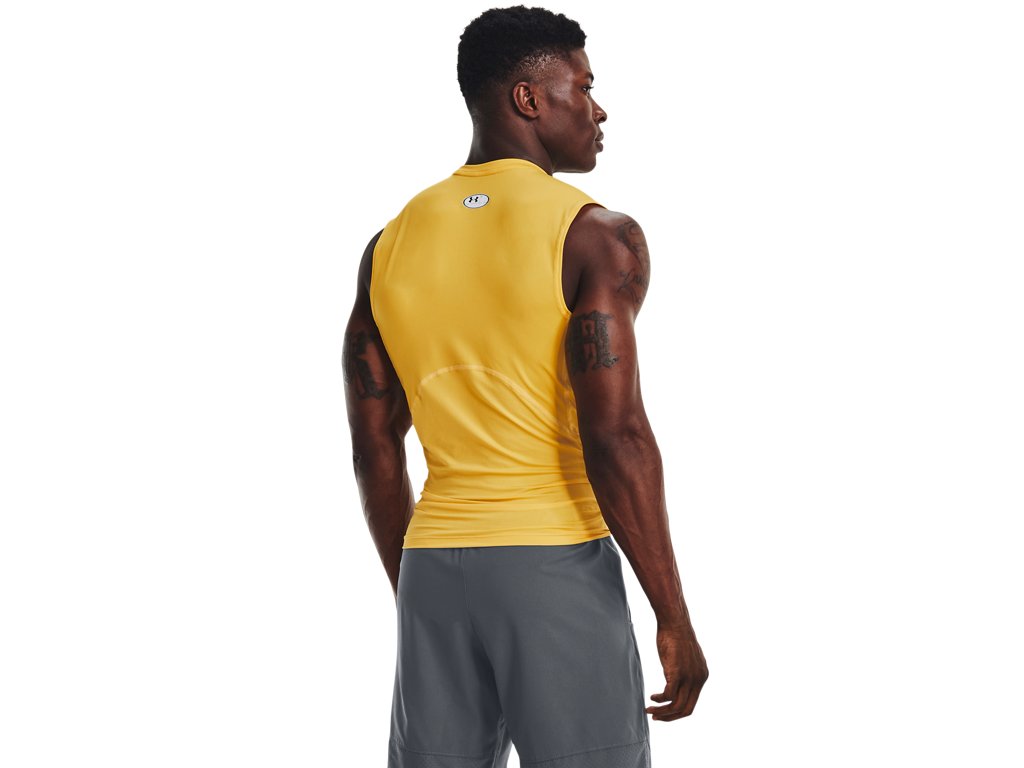 Under Armour Mens HeatGear Sleeveless Baselayer - Sweat Wicking and Superior Coverage