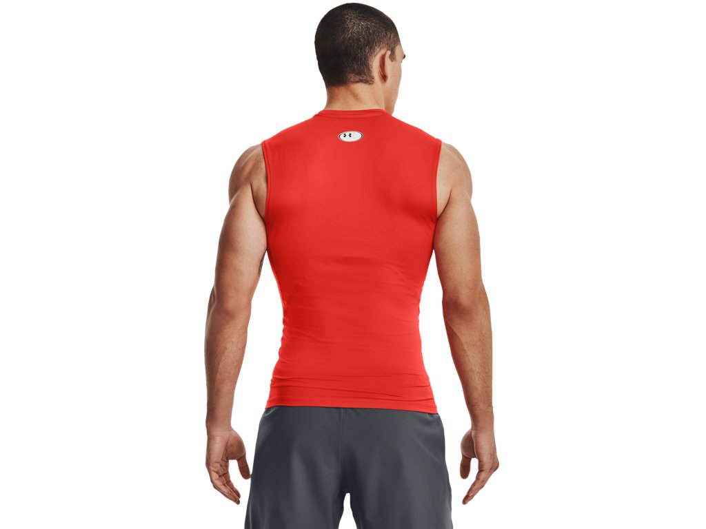 Under Armour Mens HeatGear Sleeveless Baselayer - Sweat Wicking and Superior Coverage