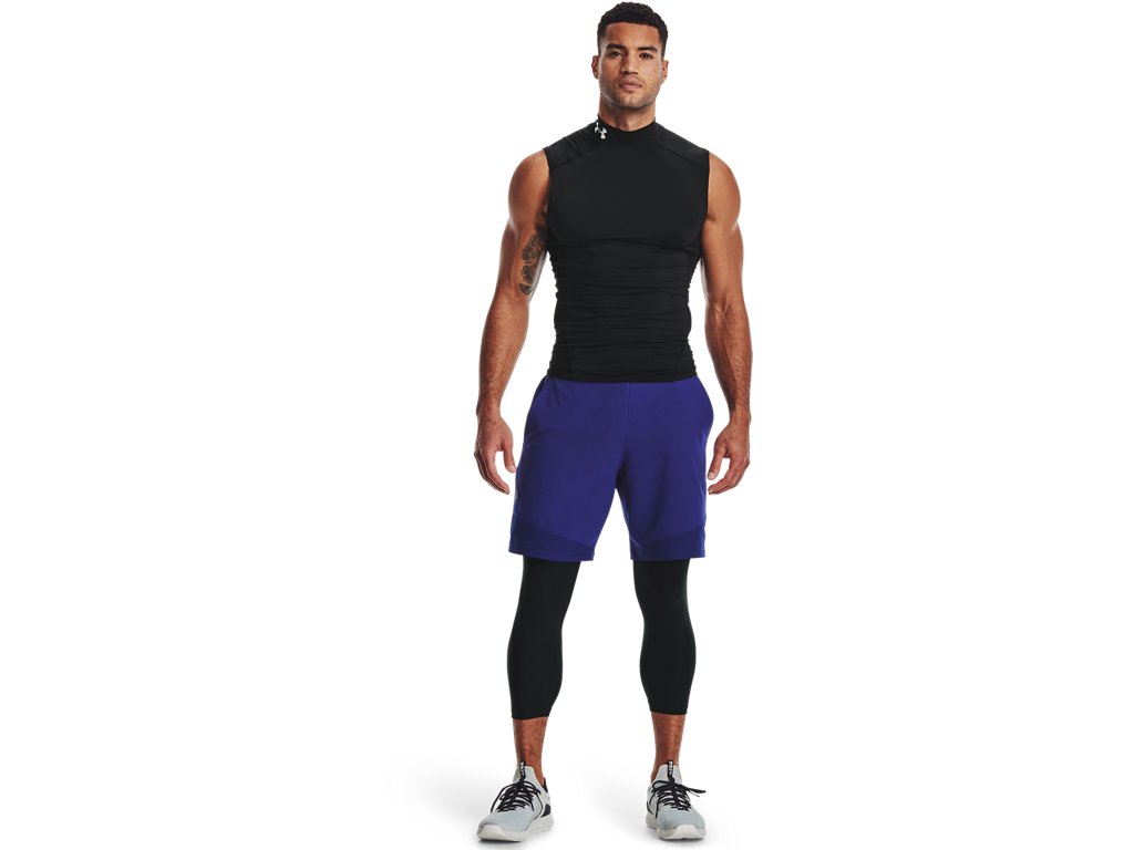 Under Armour Mens HeatGear Three Quarter Leggings - Sweat Wicking and Ultra-Tight Fit
