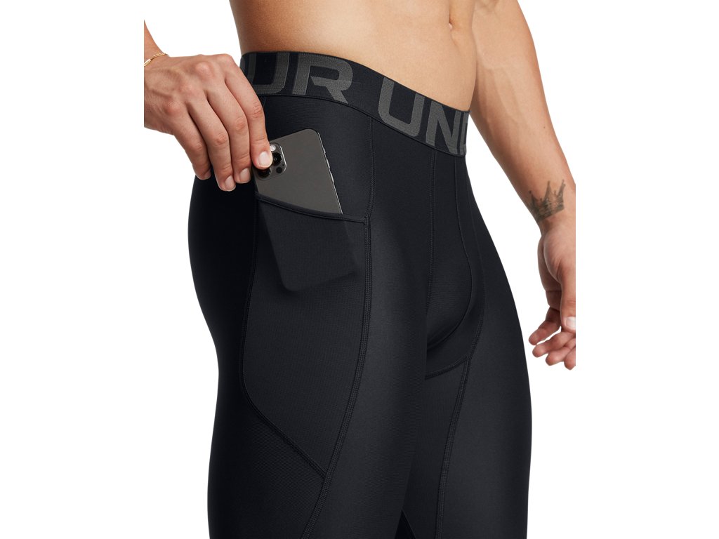 Under Armour Mens HeatGear Three Quarter Leggings - Sweat Wicking and Ultra-Tight Fit
