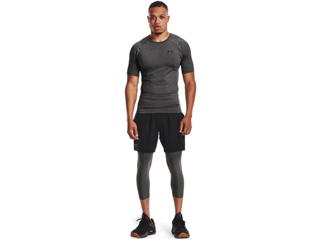 Under Armour Mens HeatGear Three Quarter Leggings - Sweat Wicking and Ultra-Tight Fit