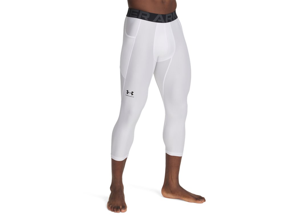 Under Armour Mens HeatGear Three Quarter Leggings - Sweat Wicking and Ultra-Tight Fit