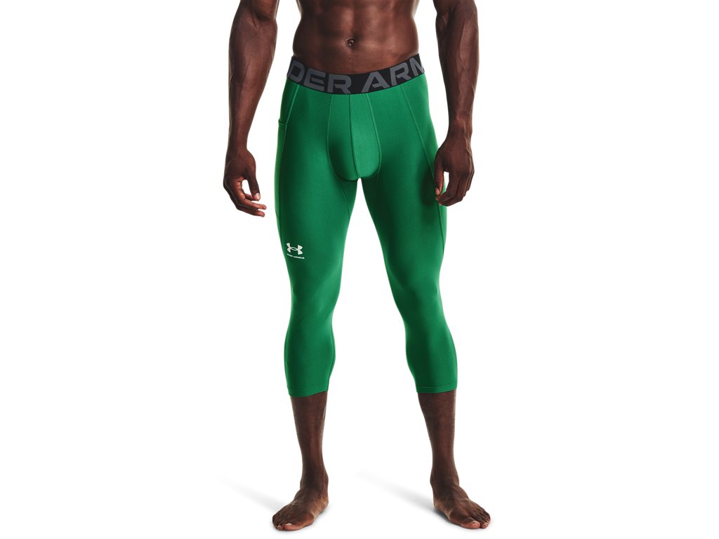 Under Armour Mens HeatGear Three Quarter Leggings - Sweat Wicking and Ultra-Tight Fit