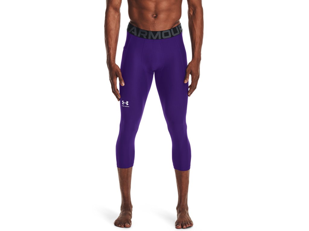 Under Armour Mens HeatGear Three Quarter Leggings - Sweat Wicking and Ultra-Tight Fit