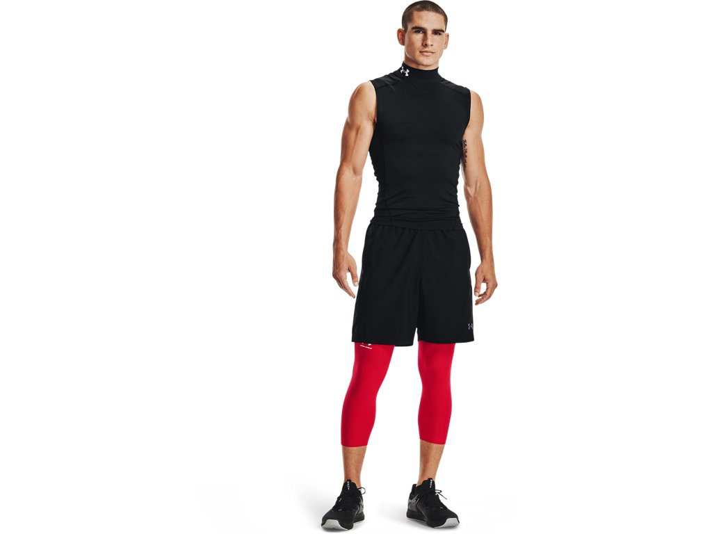 Under Armour Mens HeatGear Three Quarter Leggings - Sweat Wicking and Ultra-Tight Fit