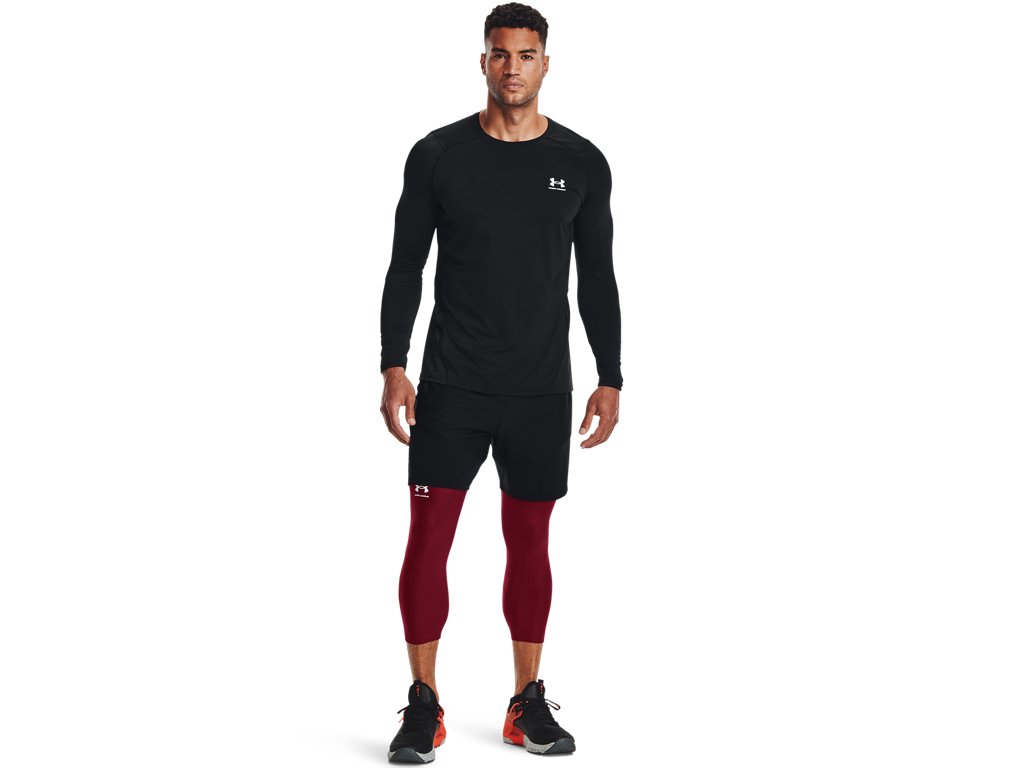 Under Armour Mens HeatGear Three Quarter Leggings - Sweat Wicking and Ultra-Tight Fit