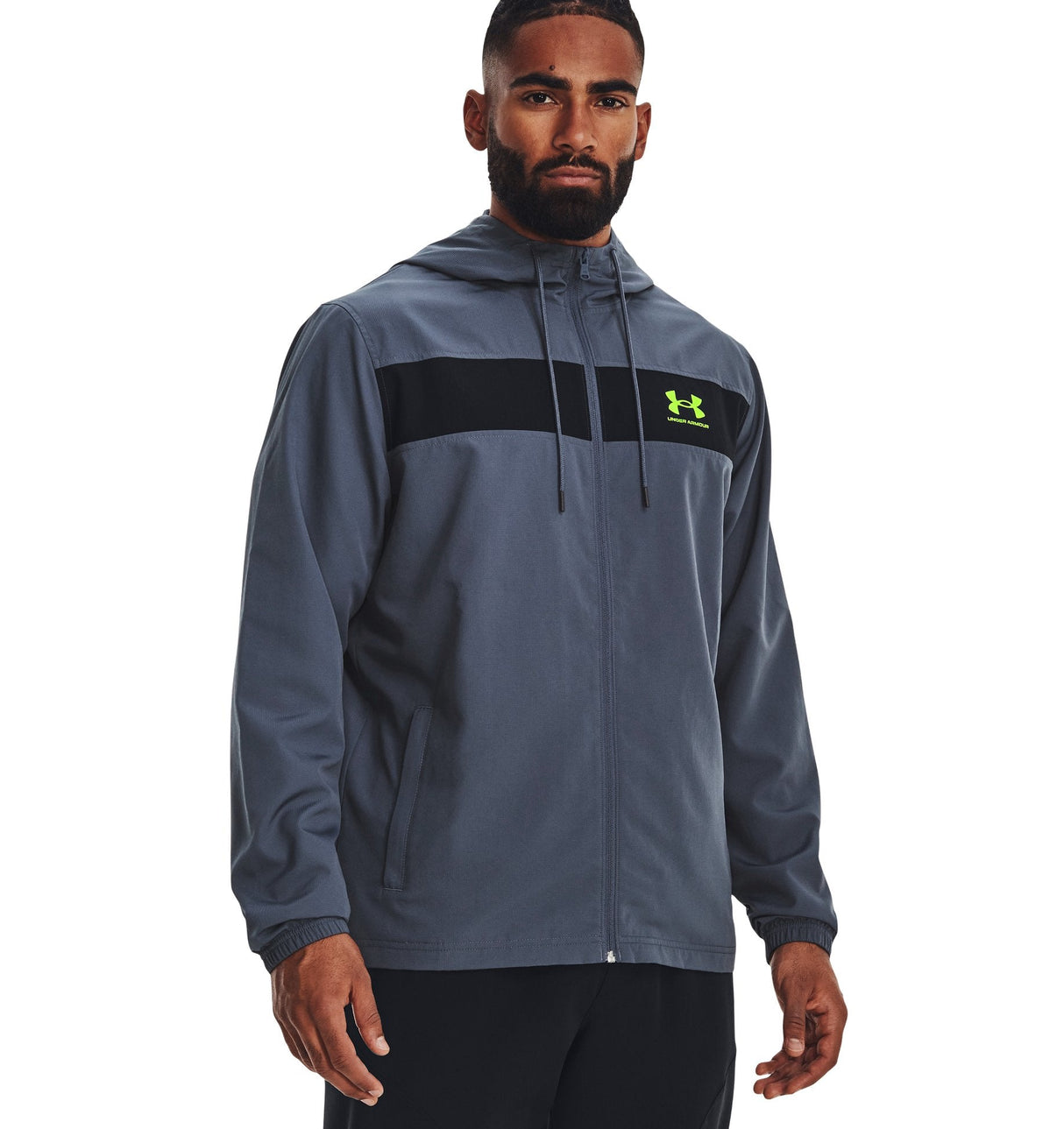 Under Armour Mens Sportstyle Windbreaker Jacket - Water and Wind Resistant