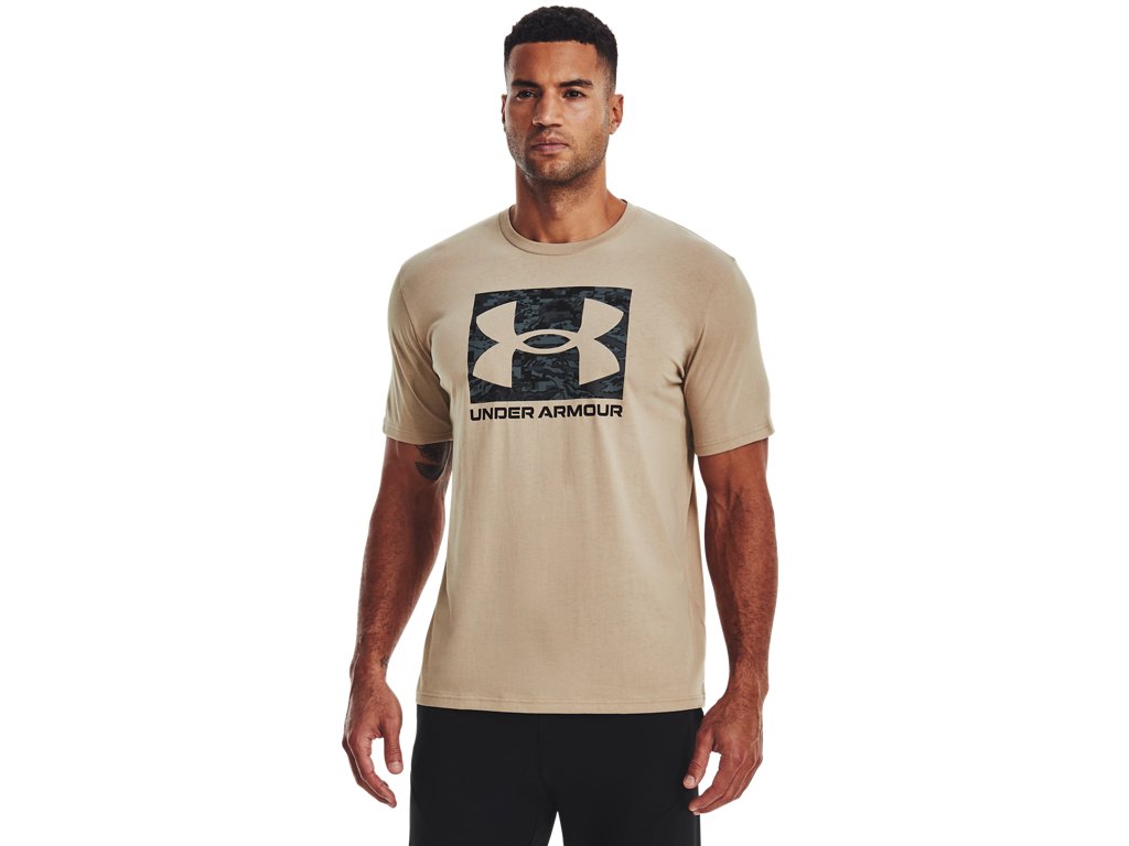 Under Armour Mens ABC Camo Boxed Logo Short Sleeve T-Shirt - Quick-Drying Comfort