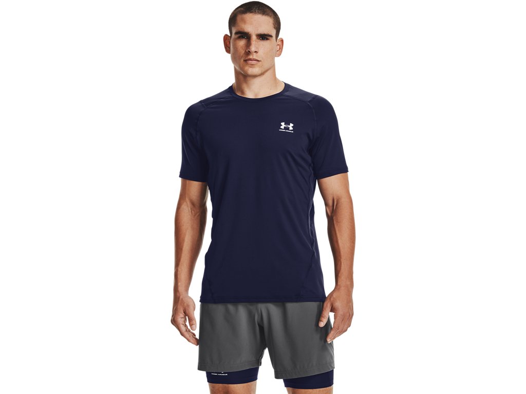 Under Armour Mens HeatGear Fitted Short Sleeve Shirt - Superior Sweat Wicking