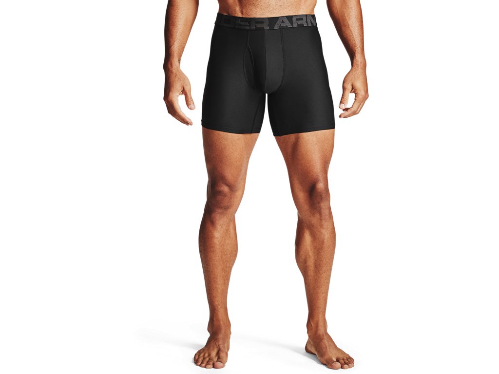 Under Armour Mens UA Tech 6 Inch Boxerjock Apparel - Breathable Fabric