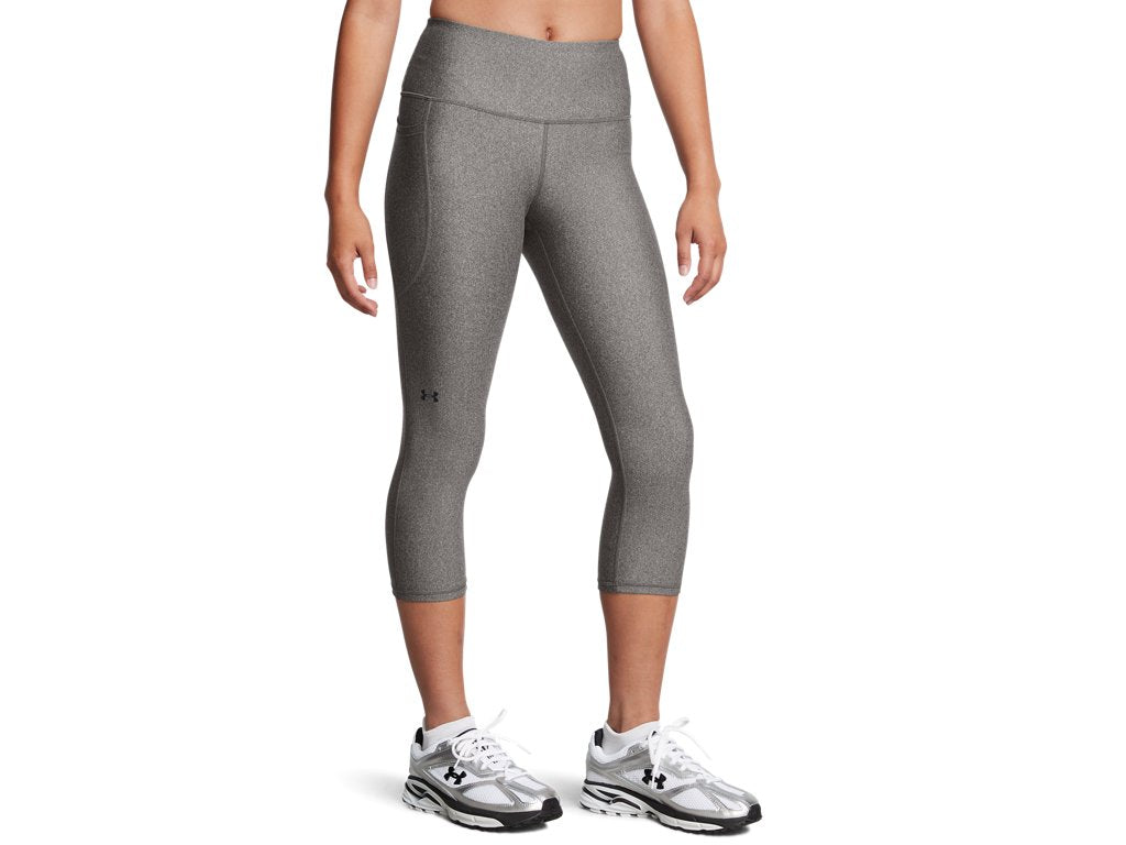 Under Armour Womens HeatGear No-Slip Waistband Capris - Ultra-Tight Fit and Sweat Wicking