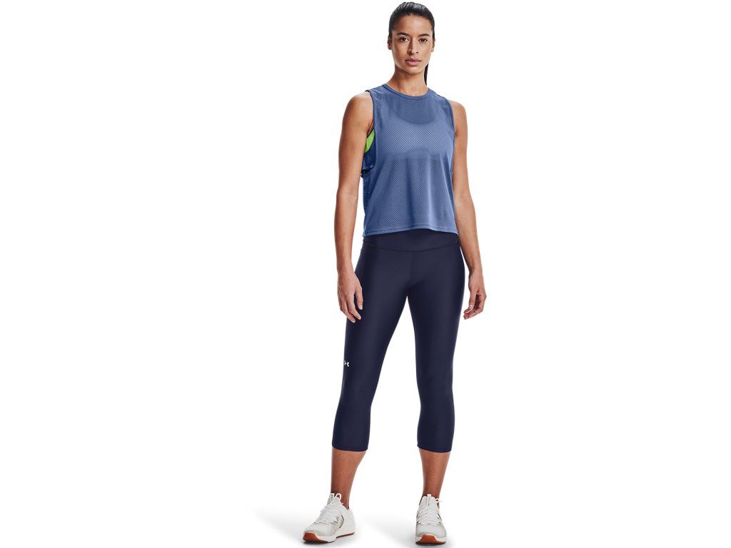 Under Armour Womens HeatGear No-Slip Waistband Capris - Ultra-Tight Fit and Sweat Wicking