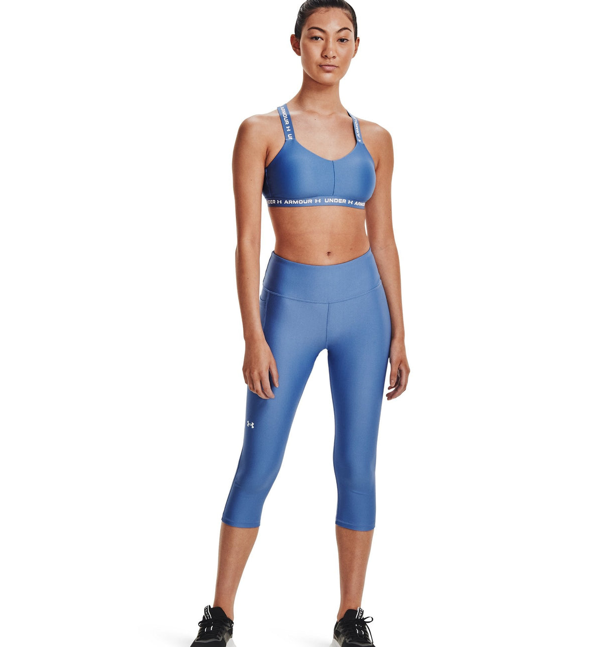 Under Armour Womens HeatGear No-Slip Waistband Capris - Ultra-Tight Fit and Sweat Wicking