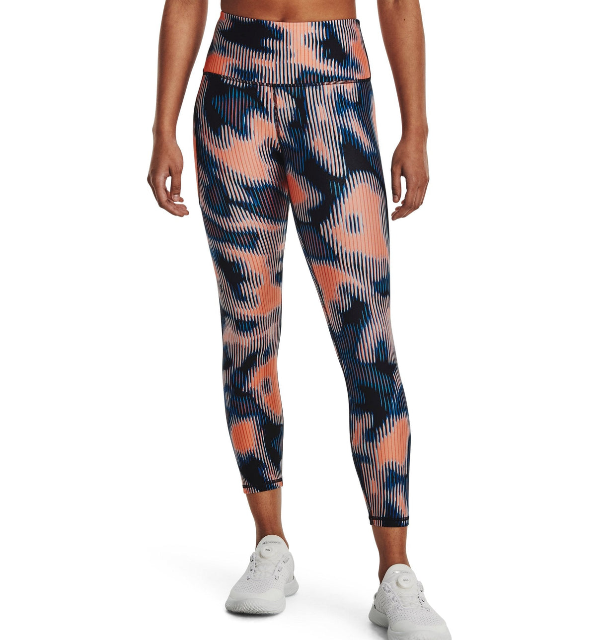 Under Armour Womens HeatGear No-Slip Waistband Printed Ankle Leggings - Sweat Wicking
