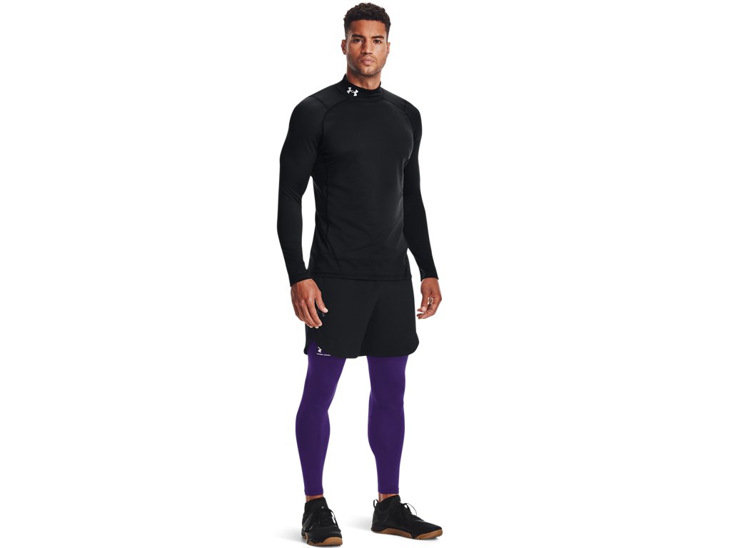 Under Armour Mens ColdGear Fitted Mock Baselayer - Dual Layer Warmth and Fast Drying