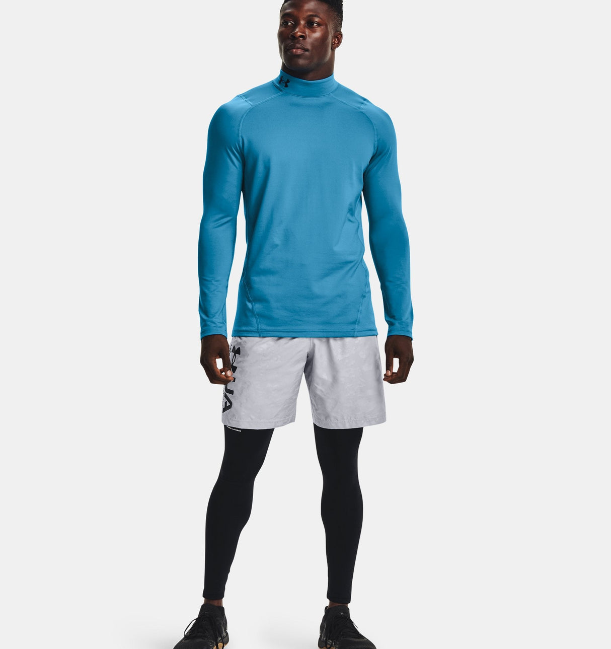 Under Armour Mens ColdGear Fitted Mock Baselayer - Dual Layer Warmth and Fast Drying