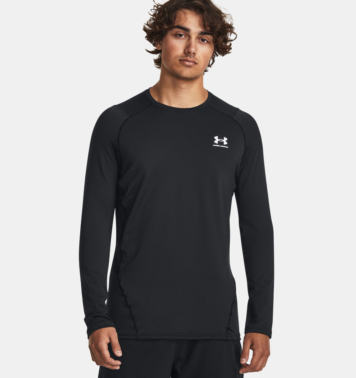 Under Armour Mens ColdGear Fitted Crew Long Sleeve - Dual-Layer Warmth and Comfort