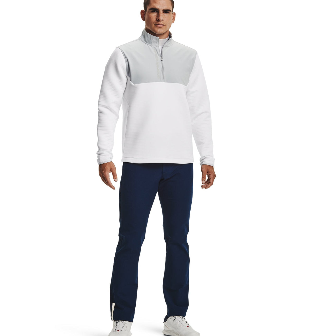 Under Armour Mens ColdGear Infrared Long Sleeve Golf Mock Long Sleeve - Thermo-Conductive Coating